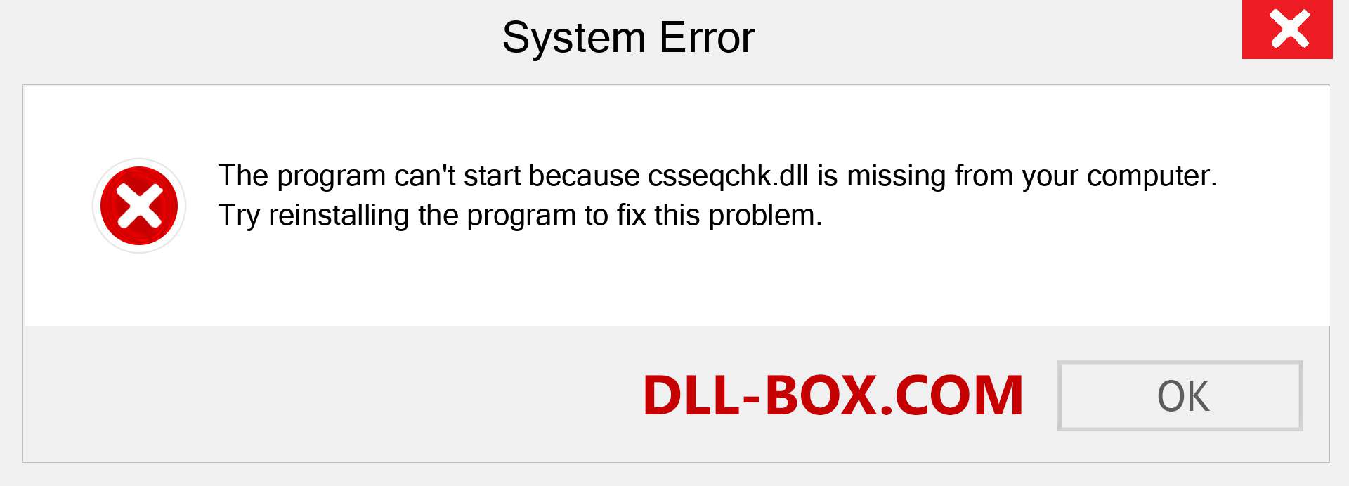  csseqchk.dll file is missing?. Download for Windows 7, 8, 10 - Fix  csseqchk dll Missing Error on Windows, photos, images